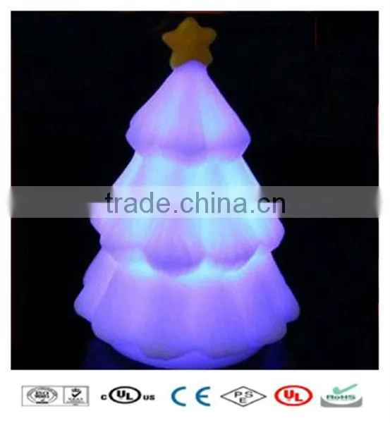 Outdoor LED Christmas Tree, Waterproof Glowing Plastic RGB Light Tree