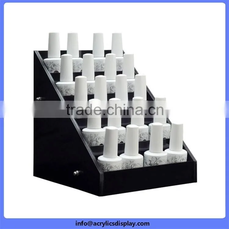 Cheap price custom Promotion personalized plastic acrylic nail polish display rack