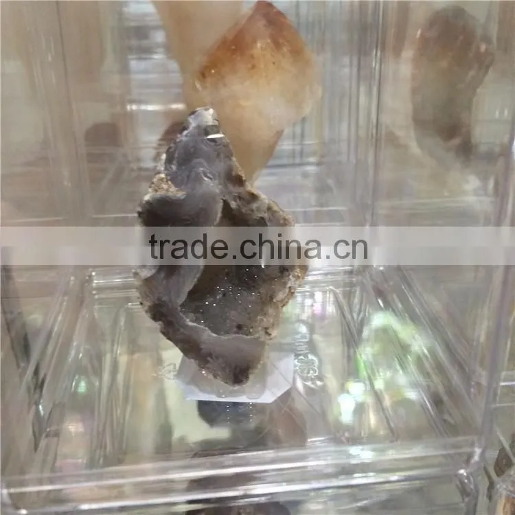 Natural Agate Sliced Geode Mini Crystal Ornaments