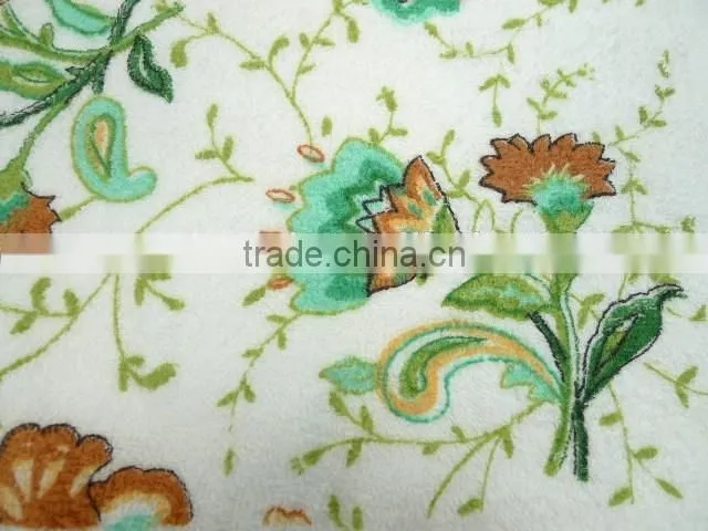 Colorful Flower Print Cotton Terry hand Towel