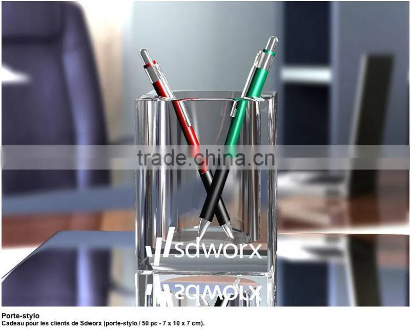 Wholesale Crystal Office Desk Set With Pen Holder