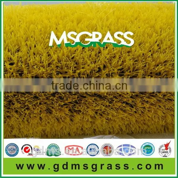 2015 new item yellow color 25mm mini golf grass