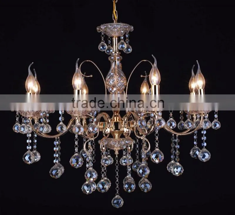 WD-1802-3/5/6/8 Luxurious Iron K9 Top Crystal Chandelier