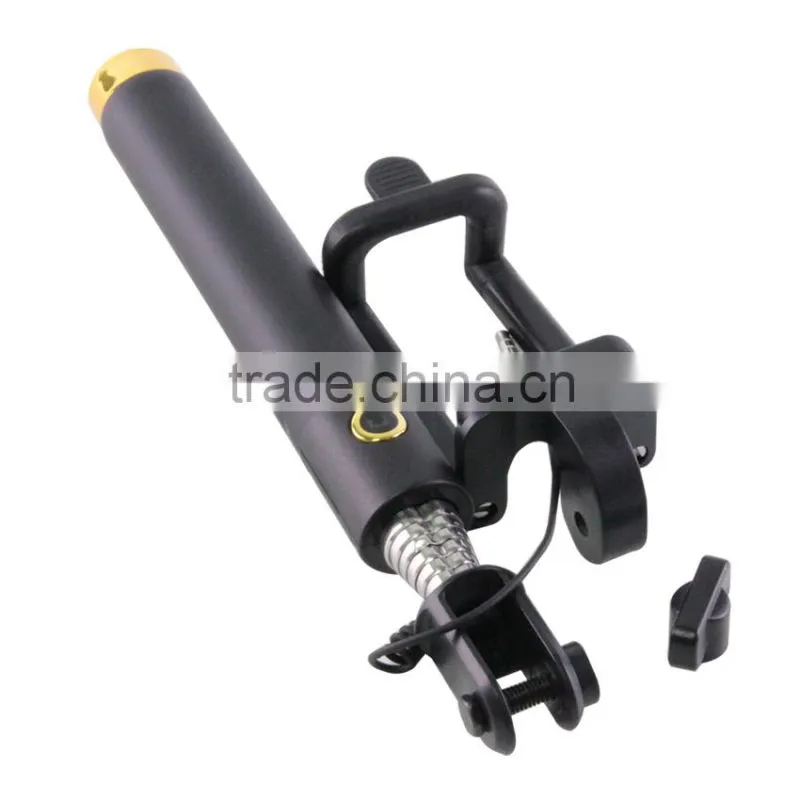 2015 hot portable in pocket flexible walking stick selfie stick with wired cheap price