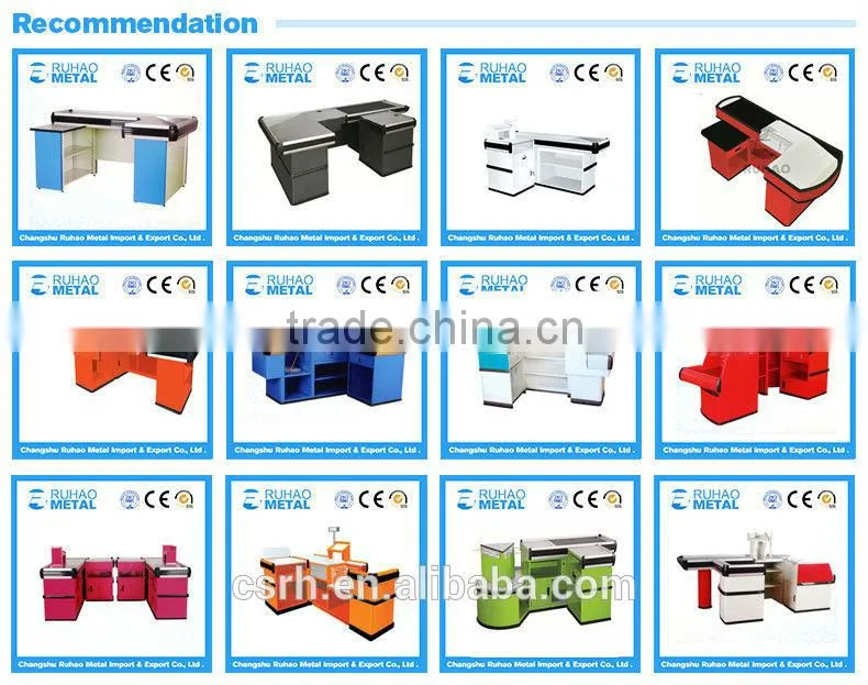 RH-CR001 1500mm Simple design desk cheap small checkout counter