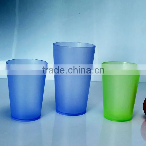 300ml frosted plastic coffee cups mugs for party