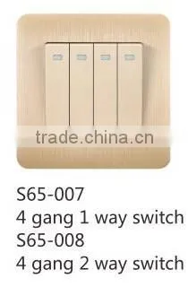 4 gang 2 way switch internal socket outlet