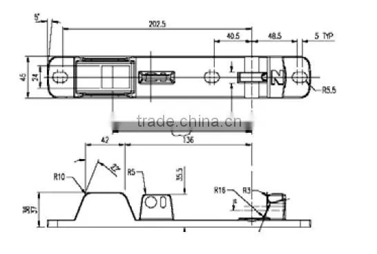 trailer door latch