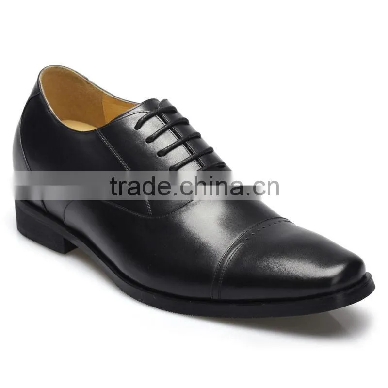 Hot sale pointed toe quality elevator height increasing men dress shoes