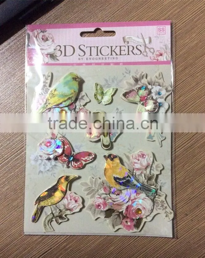 Chipboard sticker paper stickers for windows Christmas