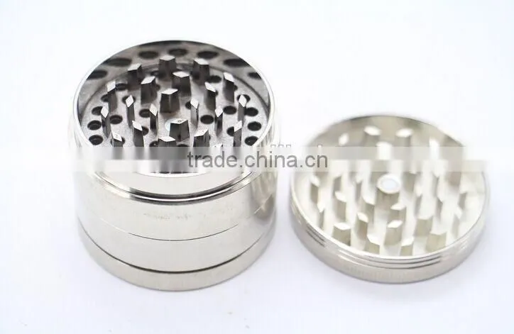 tobacco grinder metal herb grinders, 4 parts grinder, Zinc Alloy , Mixed Colors, custom available