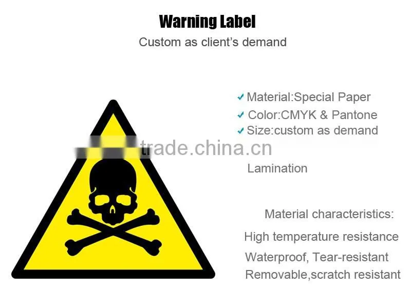 Custom Wholesale High Quality Fragile Warning Label Stickers
