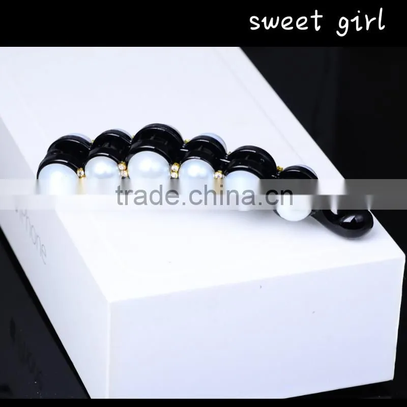Section hair clip with rubber band Salon hair clip-f40