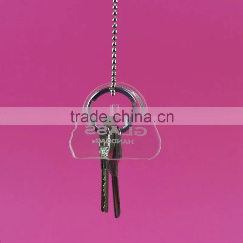 high quality custom clear acrylic keychain