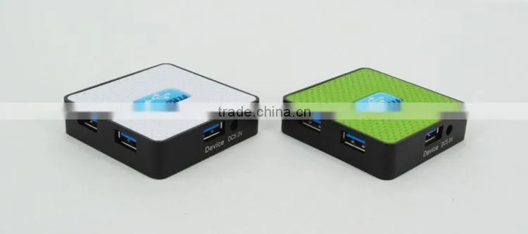 Promotional Square-shape usb por hub, 4 port 3.0 usb hub for computer accessories