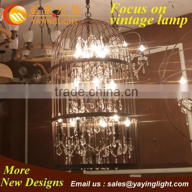 Vintage Birdcage chandelier,crystal birdcage chandelier