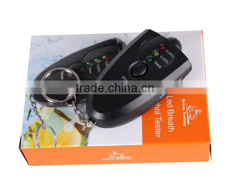 New Black LED Digital alcohol Breathalyzer tester with Flashlight