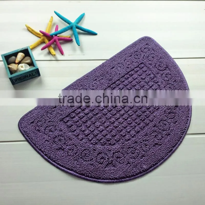 polypropylene rugs semi circle anti-slip rugs bathroom mats