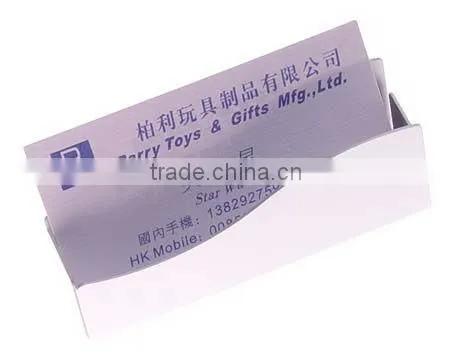 matt silver color aluminium business card holder