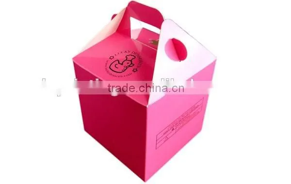 high quality taking away cake boxes box with cmyk printing in shanghai