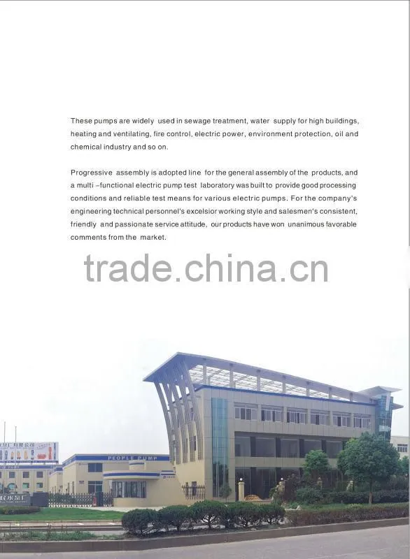 low consumption WQP stainless steel 304 non-clog sewage pumps