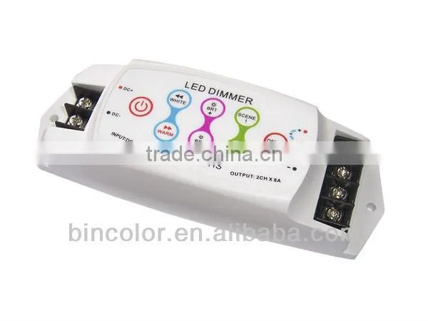 Touch Panel DC5V-DC24V LED CT Controller Touch Panel Color Temperature Controller 8A/CH*2
