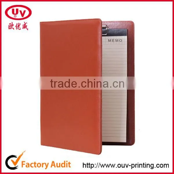 a4 pu leather notepad folder, folder with notepad