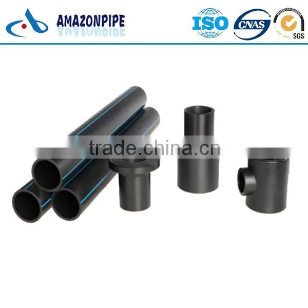 Good quality pipe fitting plastic pipe and fitting hdpe material PN16