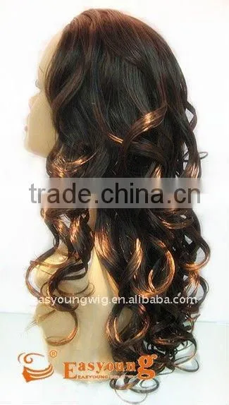 Synthetic half wigs, women's 3/4 half full lace wigs hairpieces