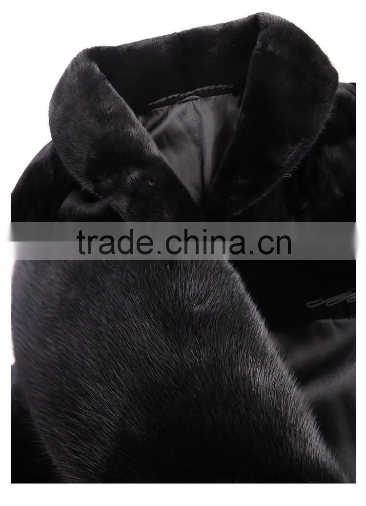 2015 long winter real mink fur womens' coat for sale