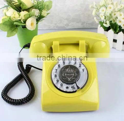 Vintage Style Classic Rotary Retro Telephone With Sim Card
