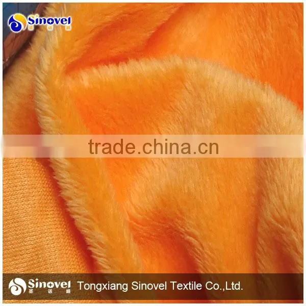 Polyester Knitting EF Velboa Fabric, Super Soft Velboa Fabric