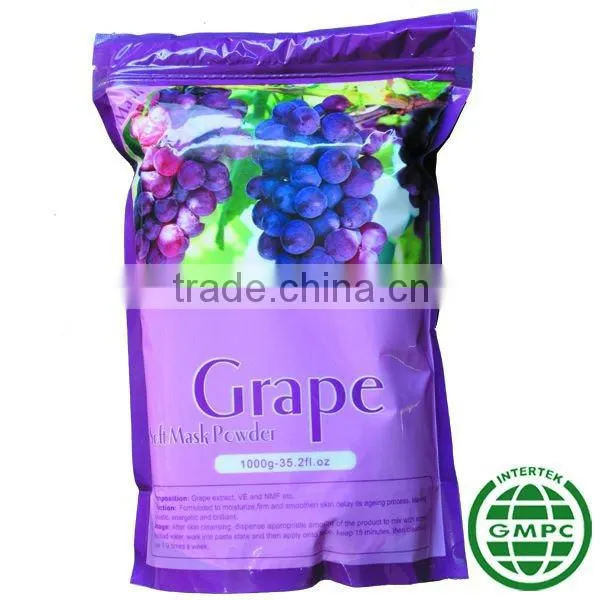 OEM Moisturizing Soft Powder Peel Off Face Mask/Anti-aging Grape Facial Mask 1000g