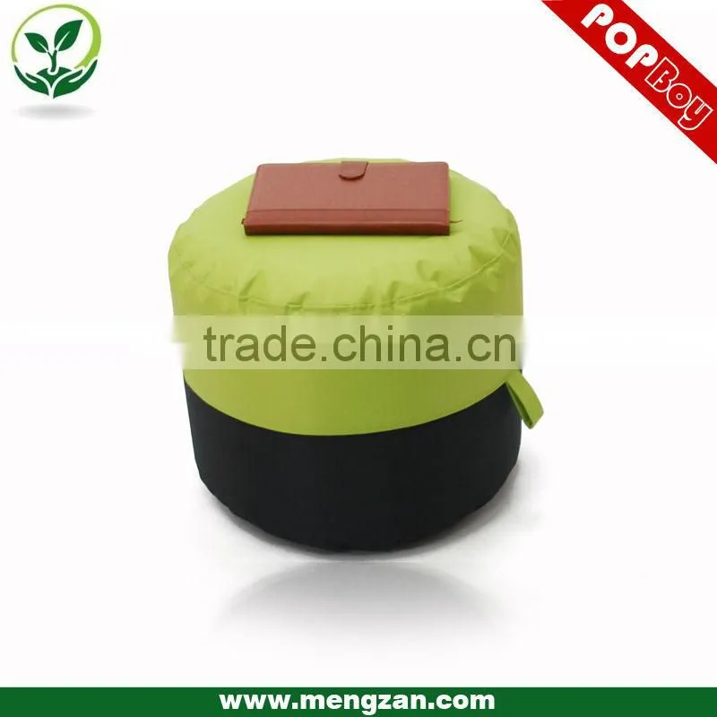 Indoor portable bean bag stool, fabric bean bag ottoman stool