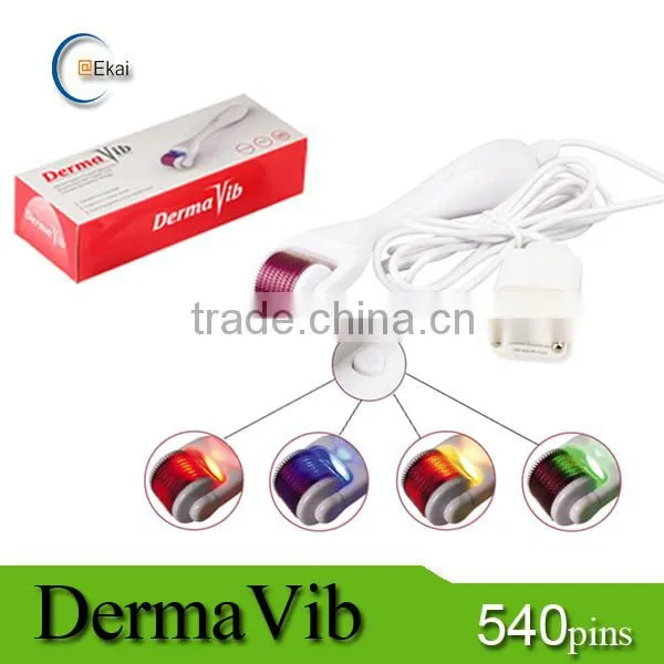 Top sell derma roller led photon dermaroller for wrinkle acne scar removal