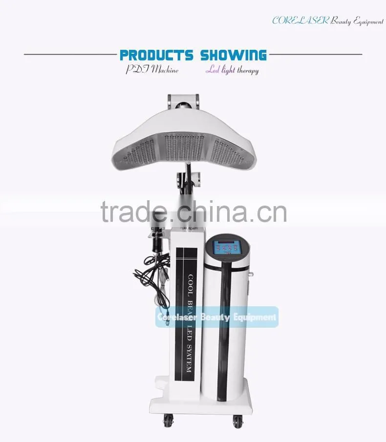led blue light red light acne therapy machine 7 colors pdt/led light therapy lamp for facial