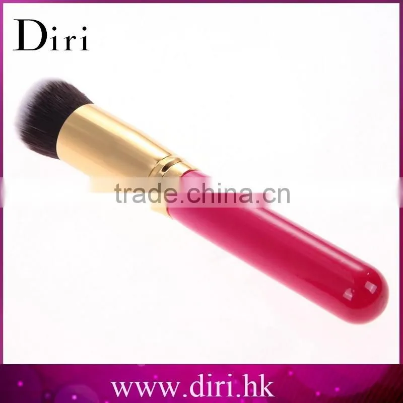 2016 Newest Rose Red Gold Nylon Hair Pro Makeup foundation Brush