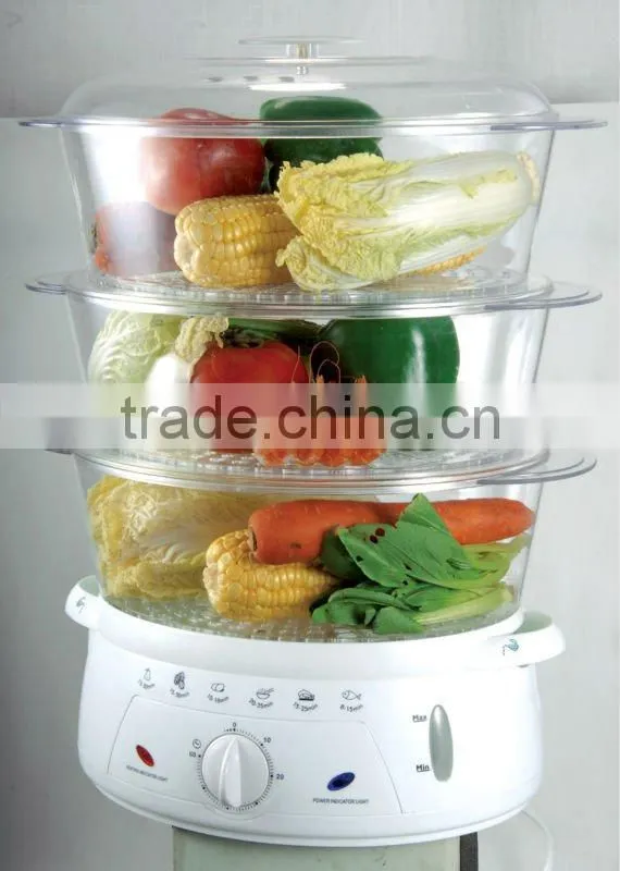 CE GS ROHS approval 3 Tier Food Steamer