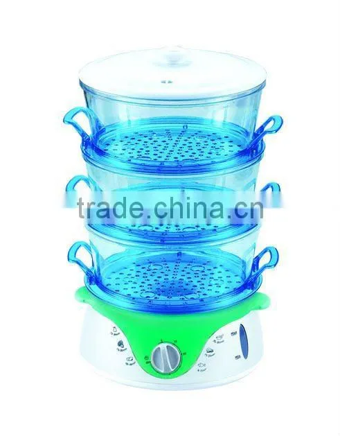 plastic electrical food steamer/steam cooker