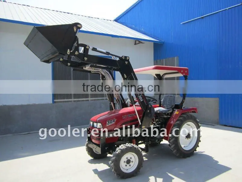 LZ304,30HP, 4WD tractor fit with slasher mower, 4in1 front end loader