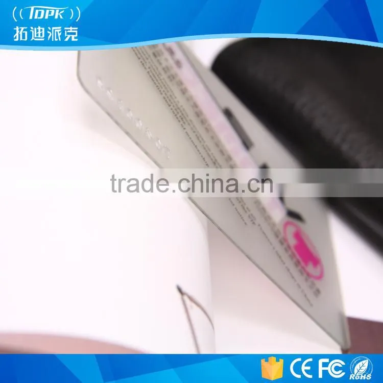making pvc transparent card with magnetic stripe