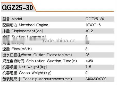 2-stroke water pump
