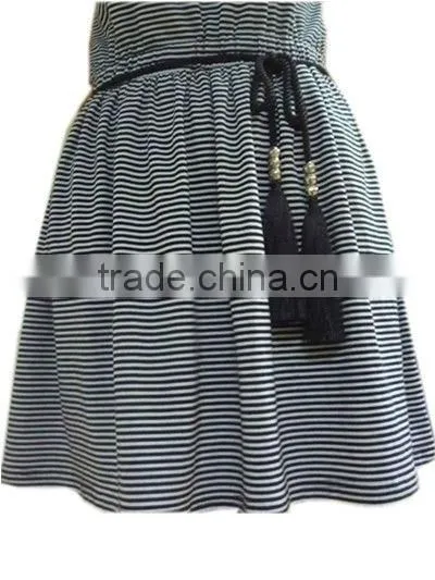 latest style black tassel dress