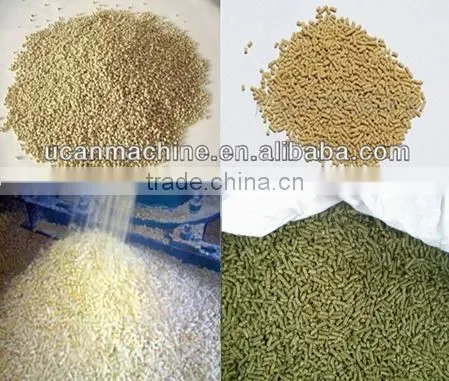 Complete set 1t/h new condition poultry feed pellet production line