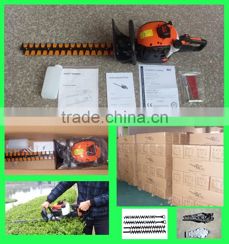 Gasoline hedge trimmer with double blade or 23cc 2 stroke hedge machine or Tea plucking machine