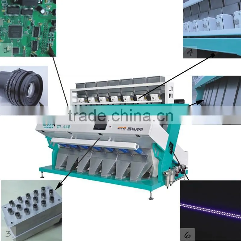 High Accuracy CCD Color Sorter Industrial Sugar Sorting Machine