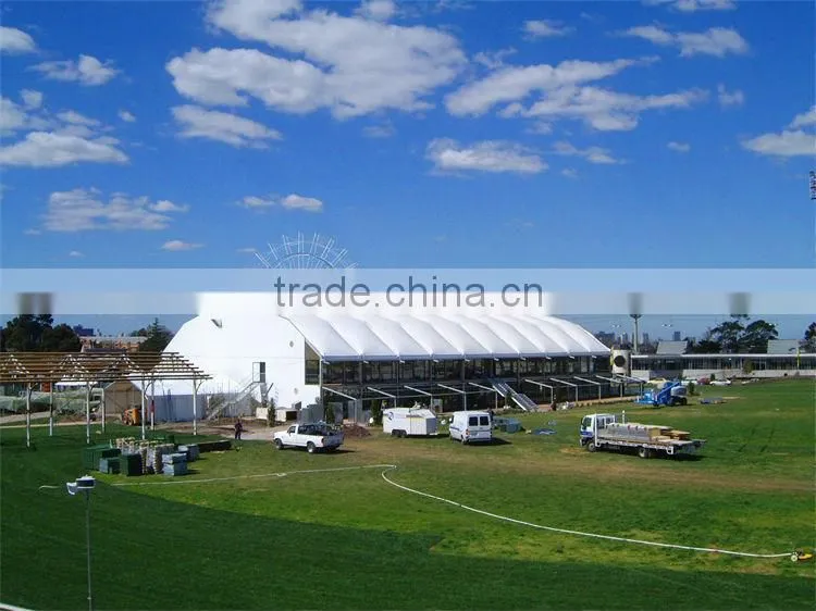 Hot sale high quality aluminum structure curved sport tent sport hall for sale