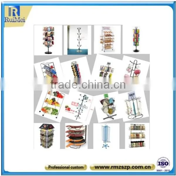 5-Layer Floor Standing Metal Library Book Stand