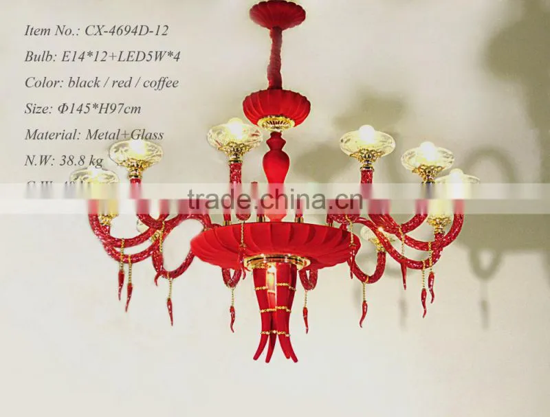 Bisini Luxury Gold Plated European Style Chandelier/Candle Light