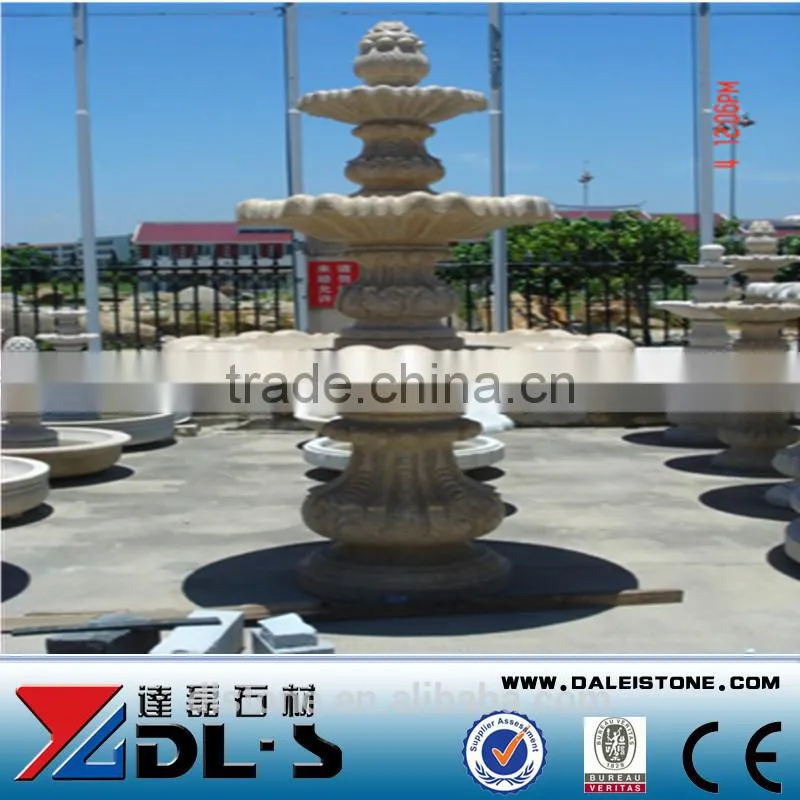 Stone fountain in the home garden or park